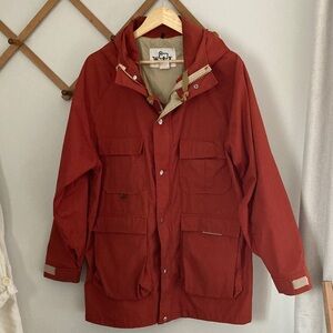 Woolrich Red Hooded Coat
